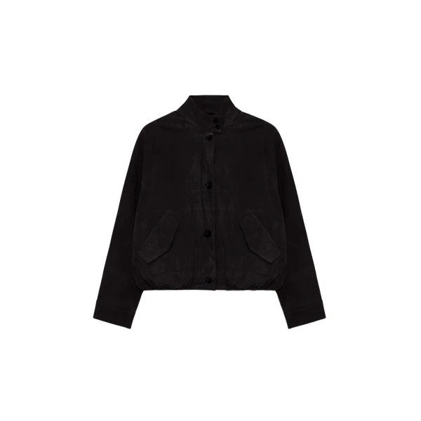 Marley Suede Jacket in Black