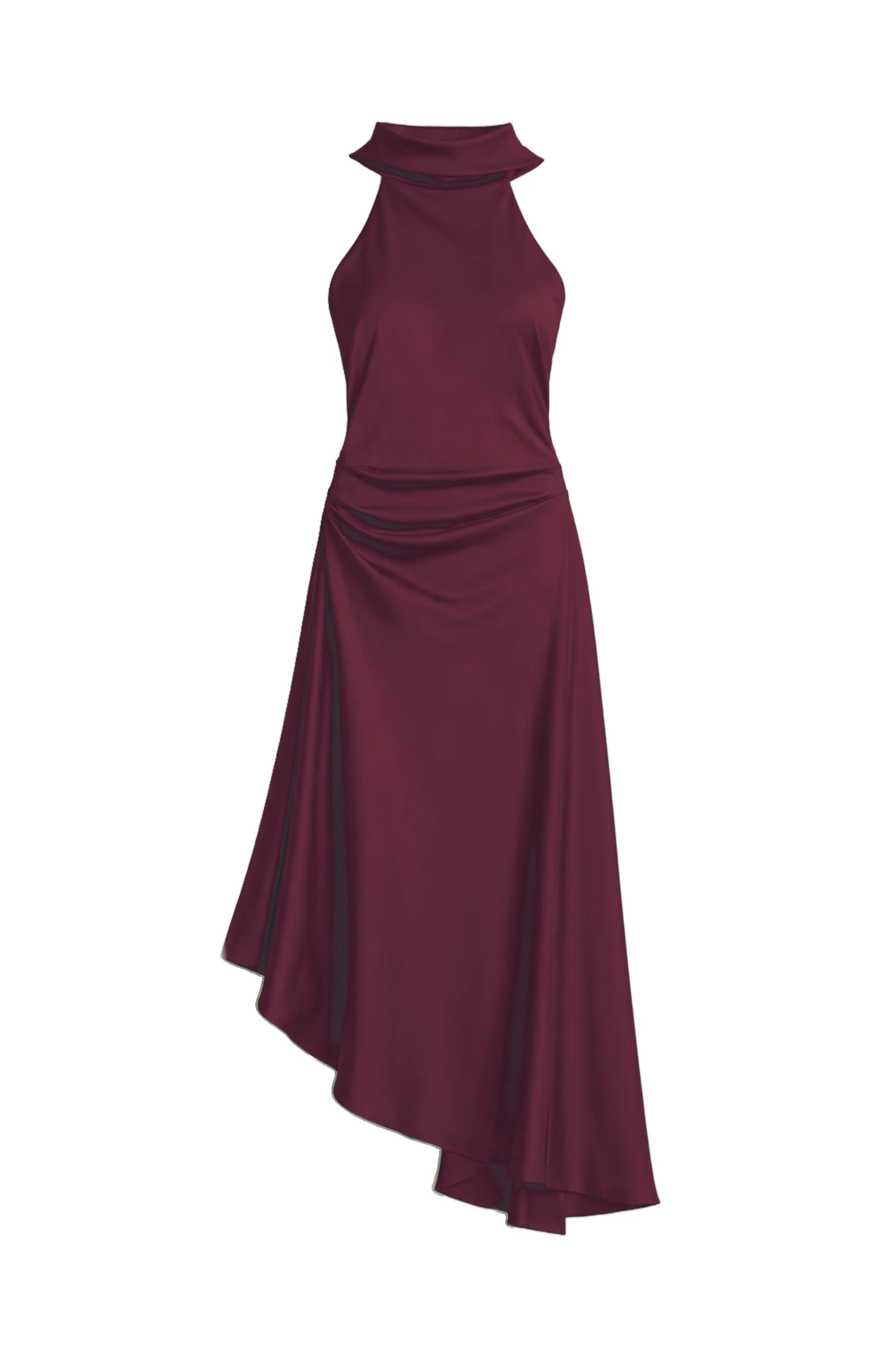 SIMKHAI Monica Satin Dress in Fig SIMKHAI Monica Satin Dress in Fig