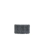 SIMKHAI Morgan Woven Rhinestone Clutch in Black