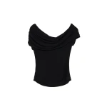 SIMKHAI Natassa Jersey Top in Black