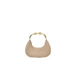 SIMKHAI Nixi Suede Crescent Bag in Desert