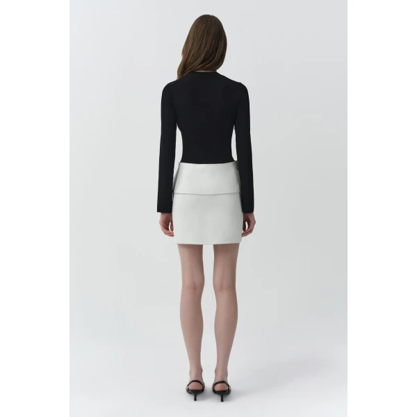 Noel Mini Dress in Black Multi - Image 6