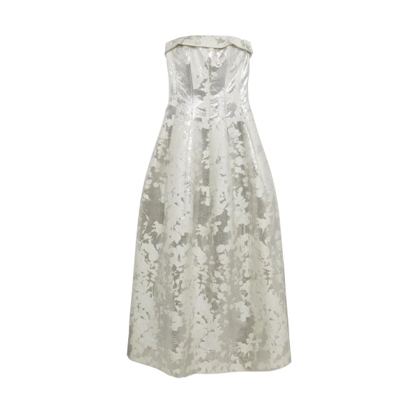 SIMKHAI Octavia Gown in Silver