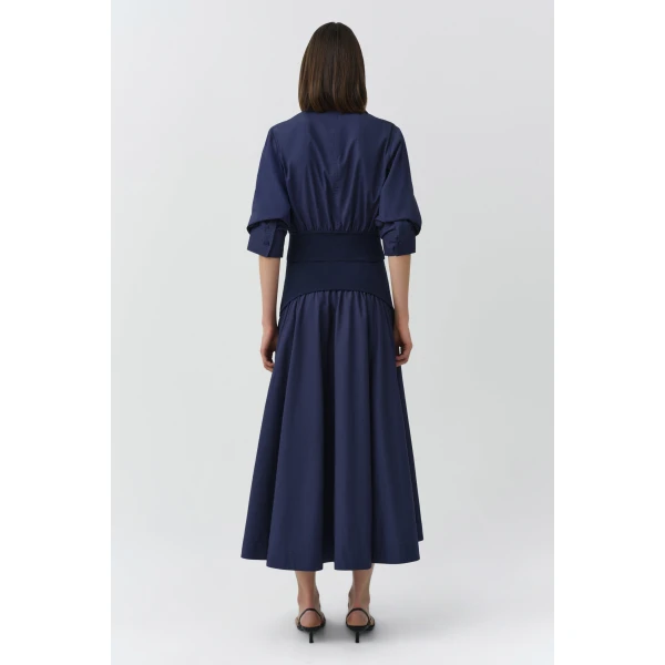 Ovie Cotton Skirt in Midnight - Image 5