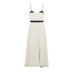 SIMKHAI Quinlin Midi Dress in Snow Multi
