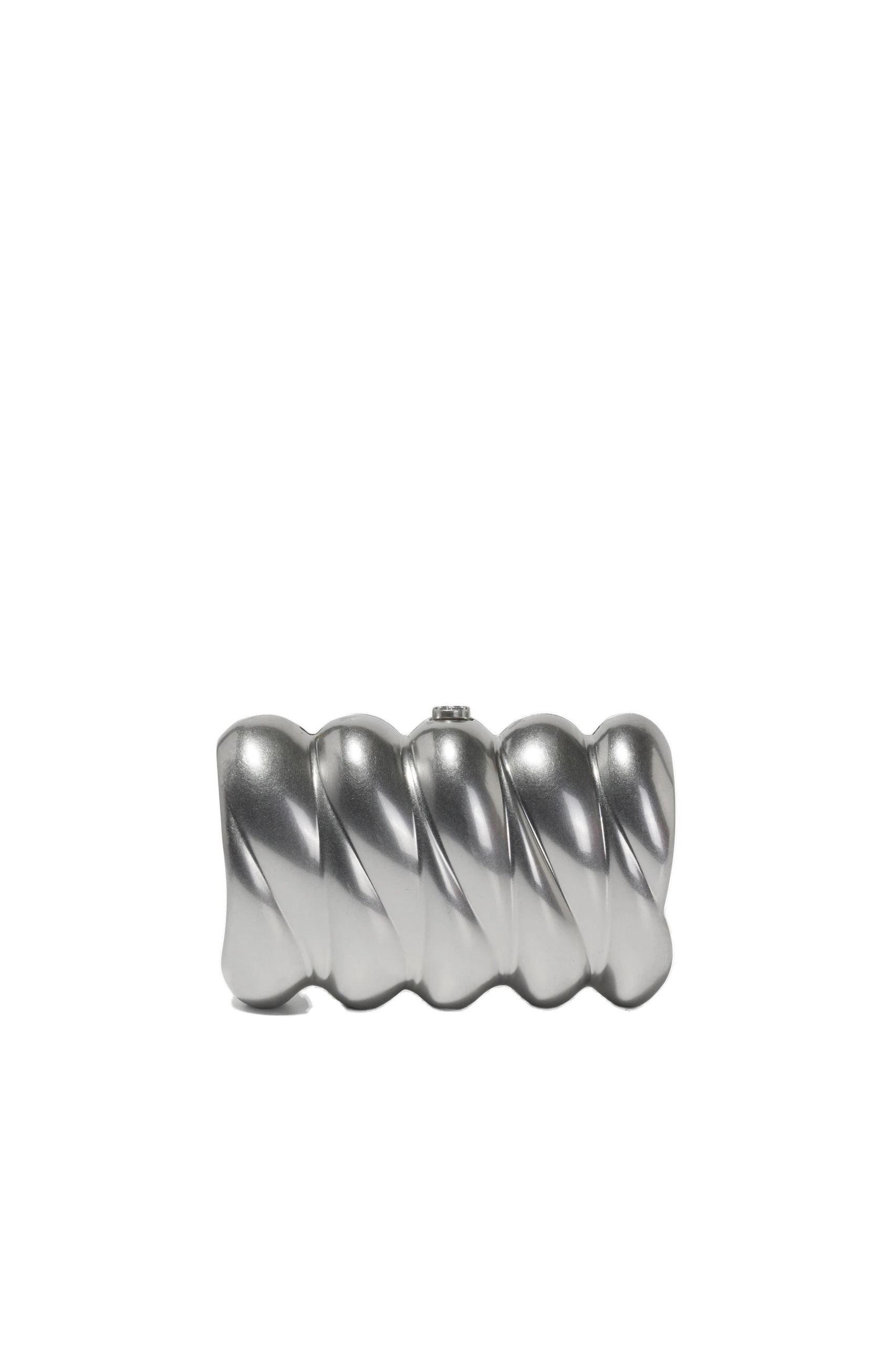 SIMKHAI Reya Clutch in Silver SIMKHAI Reya Clutch in Silver