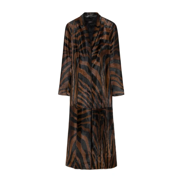 SIMKHAI Rilo Calf Hair Coat in Zebra