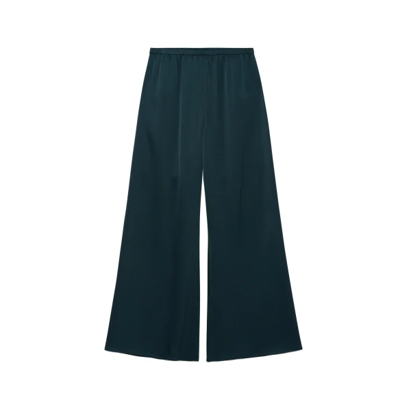 Roni Satin Pant in Dark Spruce