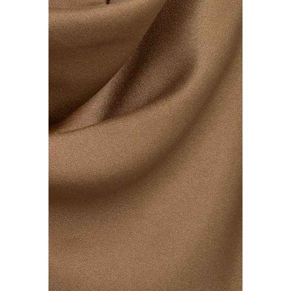Sadia Satin Mini Dress in Ochre - Image 6