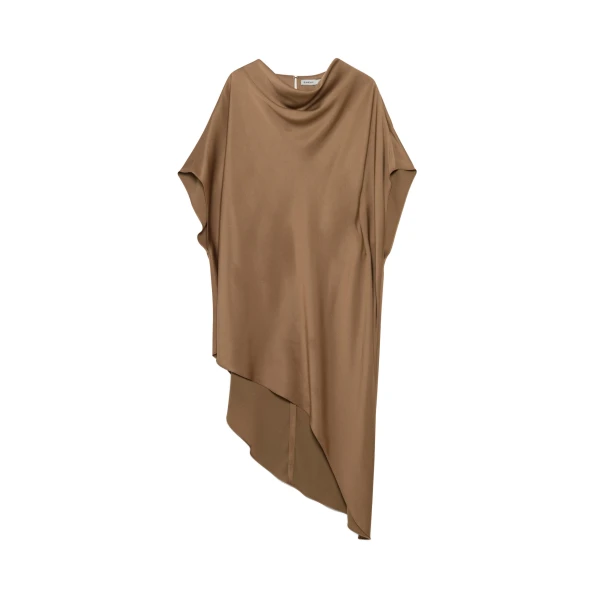 Sadia Satin Mini Dress in Ochre