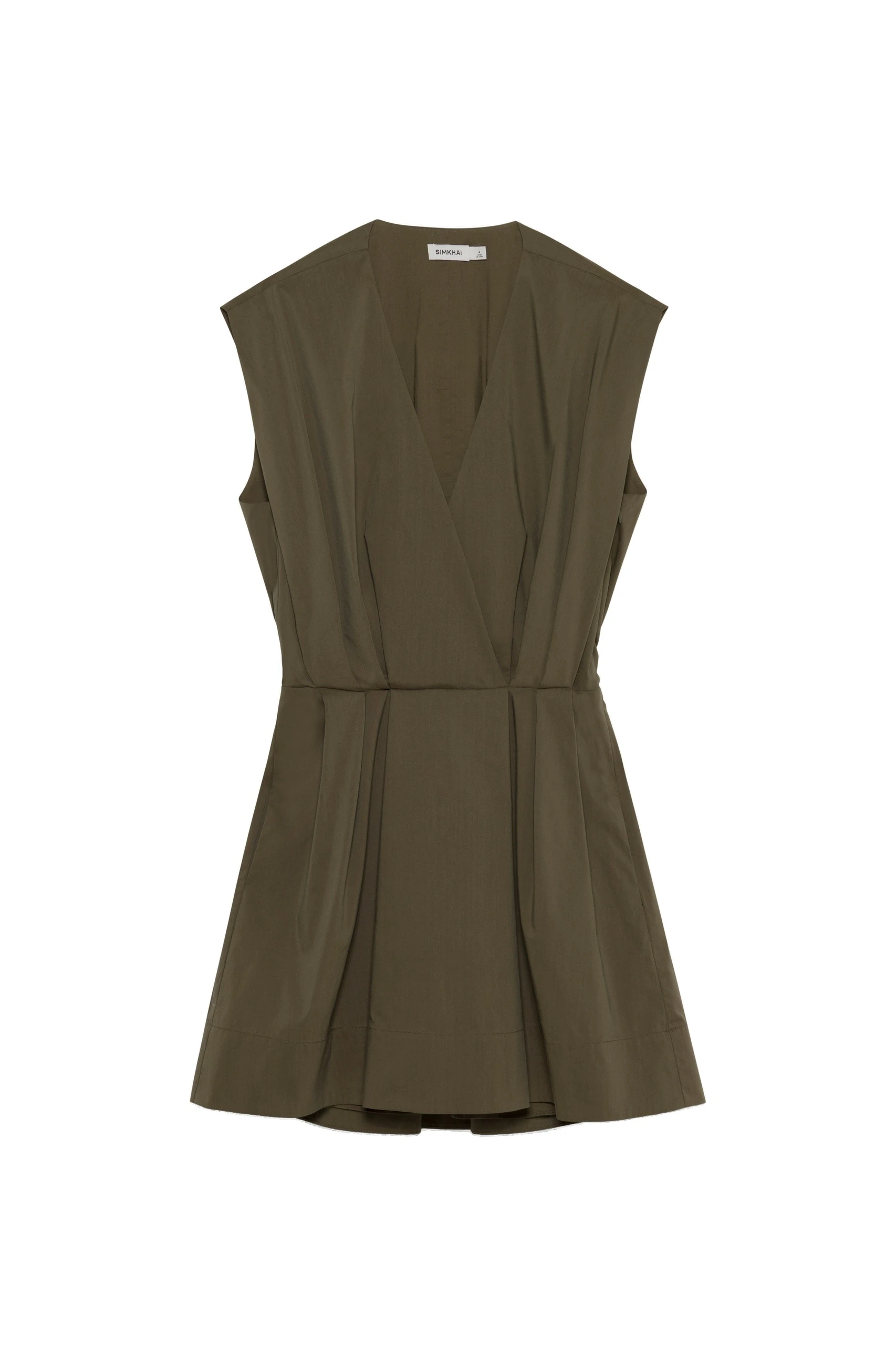 SIMKHAI Sefi Cotton Mini Dress in Sea Turtle SIMKHAI Sefi Cotton Mini Dress in Sea Turtle