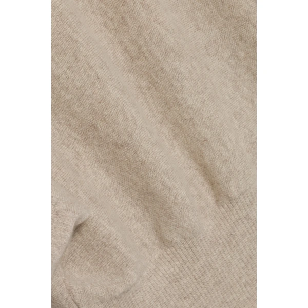 Shai Cashmere Dolman Boxy Tee in Stone - Image 6
