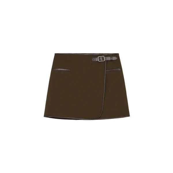 Sheridan Mini Skirt in Dark Olive Multi
