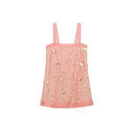 SIMKHAI Sumi Embellished Organza Mini Dress in Bubblegum