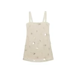 SIMKHAI Sumi Embellished Organza Mini Dress in Yolk