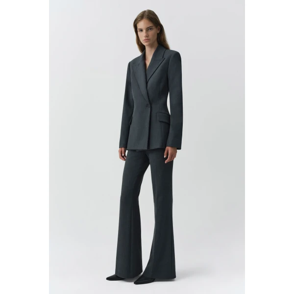 Surabhi Hourglass Blazer in Dark Charcoal - Image 5