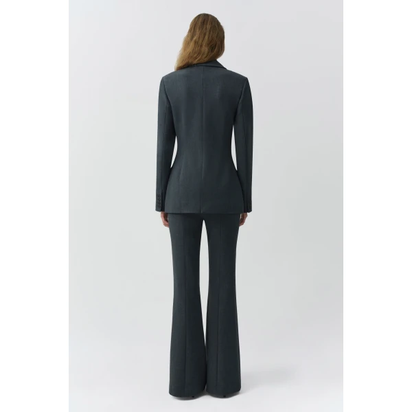 Surabhi Hourglass Blazer in Dark Charcoal - Image 6
