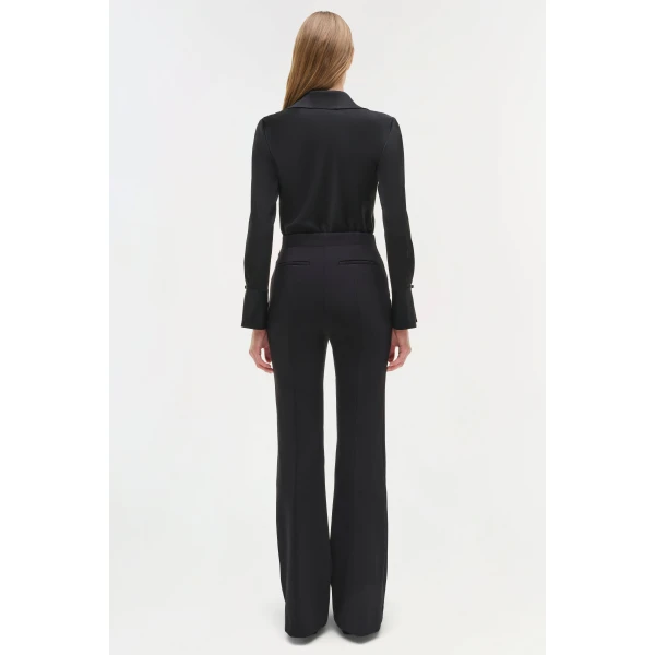 Symone Satin Top in Black - Image 5