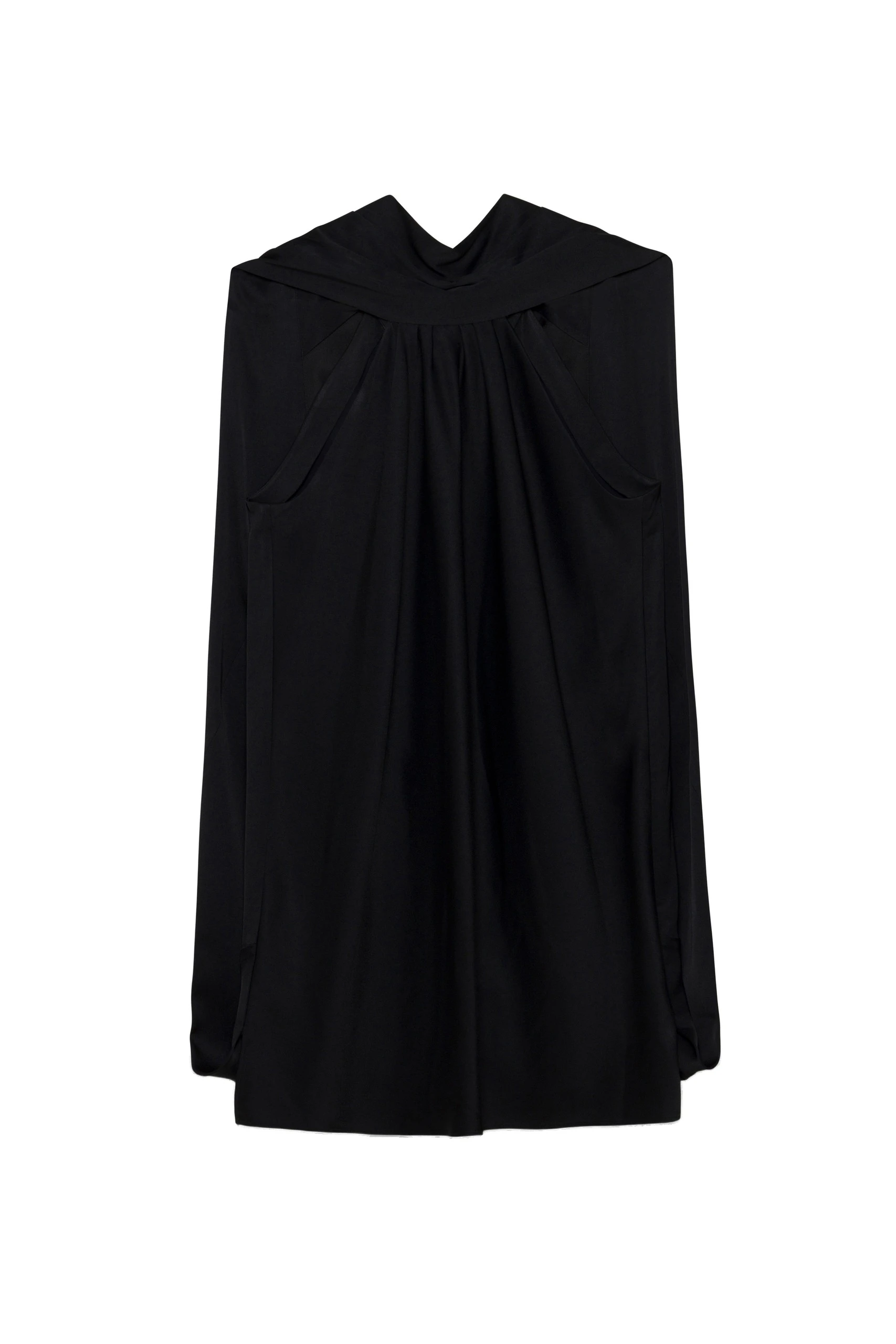 SIMKHAI Toni Satin Mini Dress in Black SIMKHAI Toni Satin Mini Dress in Black