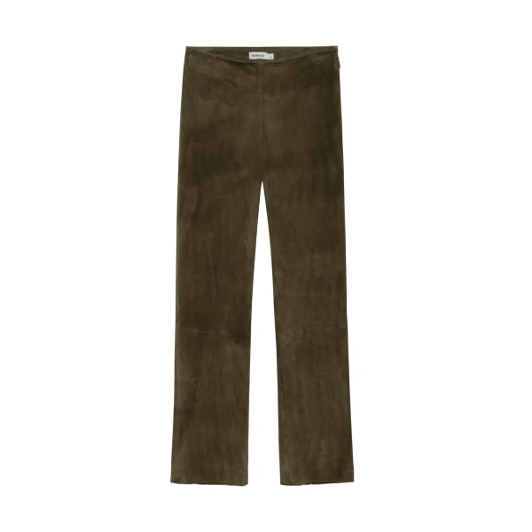 Veda Cropped Suede Pant in Sea Turtle
