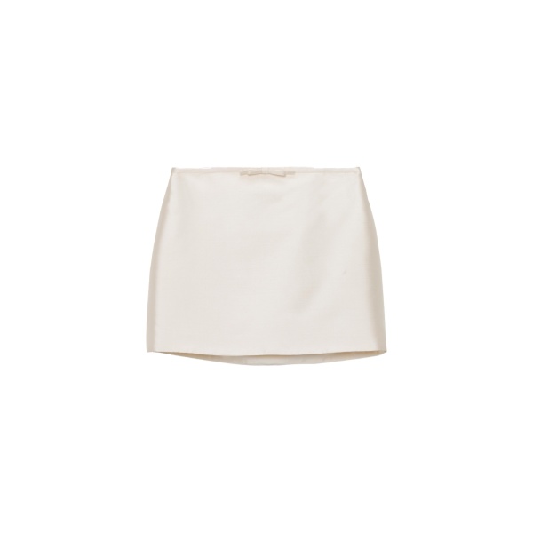 SIMKHAI Viana Mini Skirt in Ivory