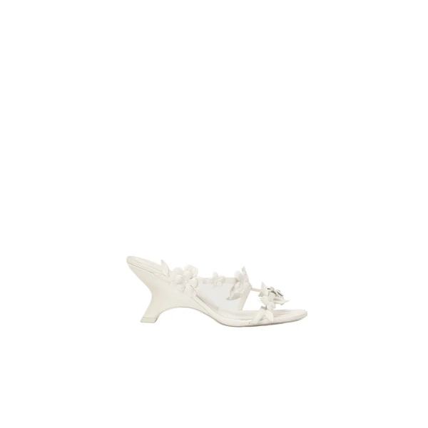SIMKHAI Willow Leather Strappy Sandal in Ivory