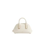 SIMKHAI Wynn Small Leather Top Handle Bag in Alabaster