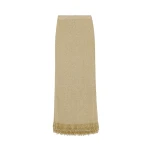 SIMKHAI Zeni Pearl Fringe Skirt in Gold