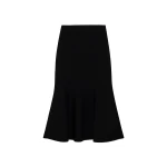 SIMKHAI Zev Compact Knit Midi Skirt in Black