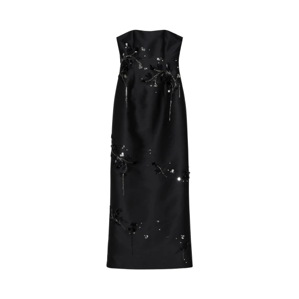 Zirelle Embellished Gown in Black