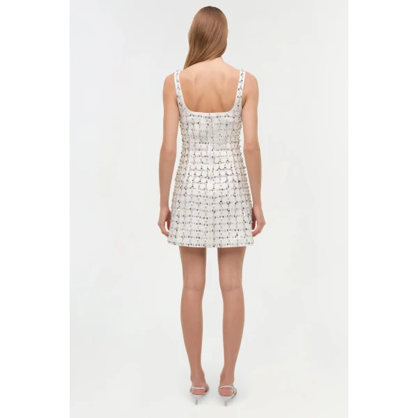 Ziva Dress in White Multi - Image 6