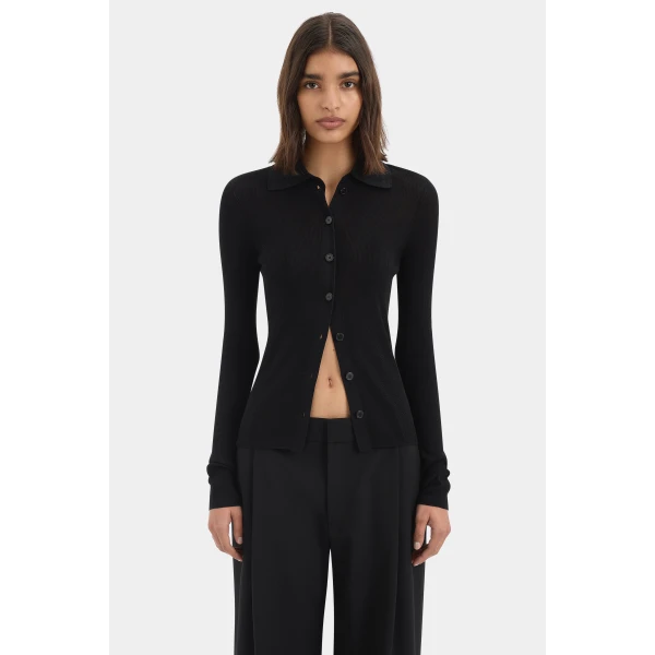 SIR the Label Aela Cardigan in Black | Cardigan | Luxury Shoes 