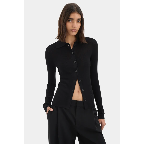 SIR the Label Aela Cardigan in Black | Cardigan | Luxury Shoes 