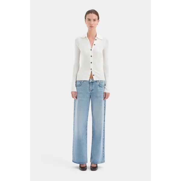 SIR the Label Aela Cardigan in Ivory | Cardigan | Luxury Shoes 
