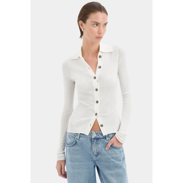 SIR the Label Aela Cardigan in Ivory | Cardigan | Luxury Shoes 