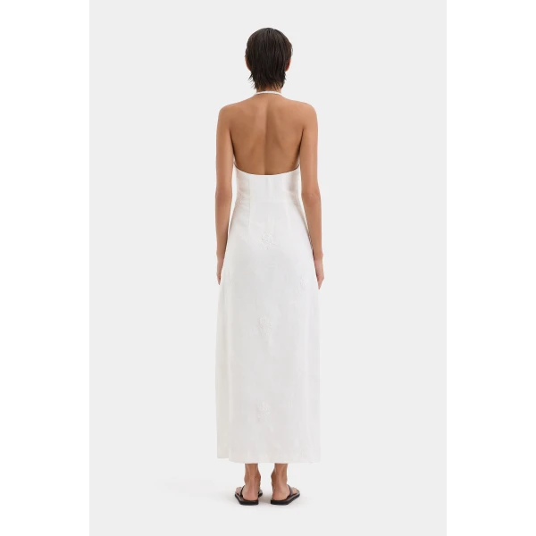 SIR the Label Alessandra Midi Dress in Ivory | Midi Dresses | Luxury Shoes 