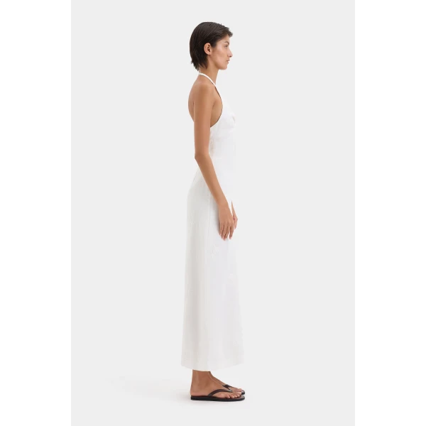 SIR the Label Alessandra Midi Dress in Ivory | Midi Dresses | Luxury Shoes 