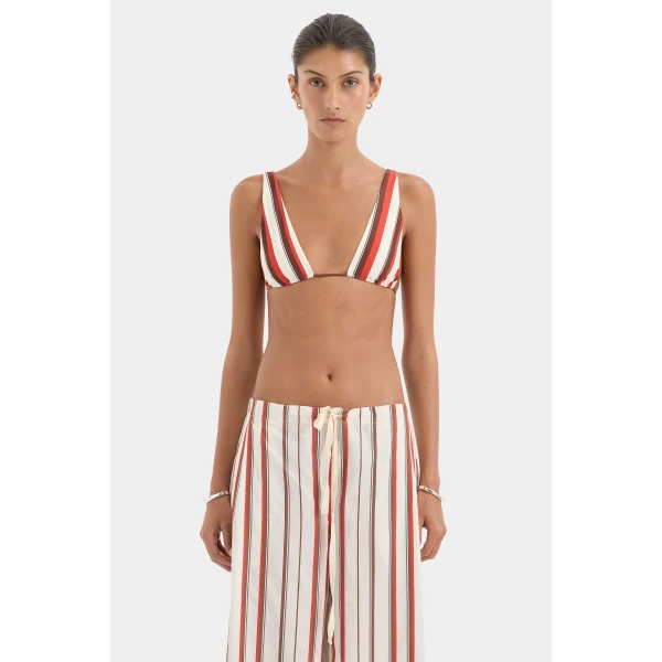 SIR the Label Alva Drawstring Pant in Laila Stripe | Pants | Luxury Shoes 