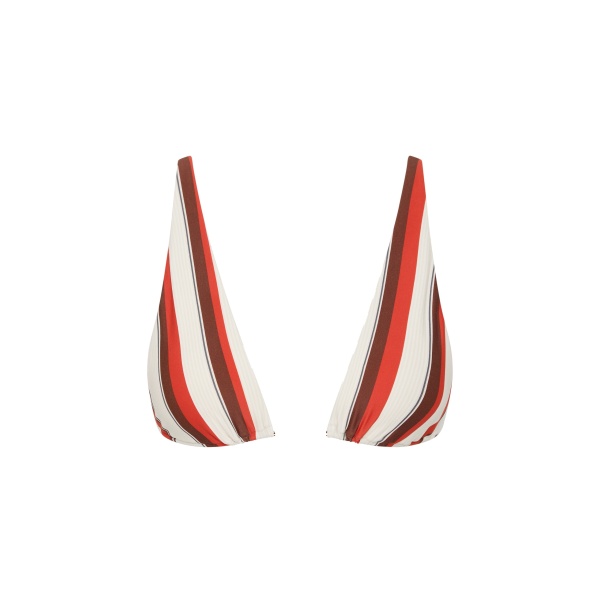 SIR the Label Alva Halter Triangle Top in Laila Stripe | Bikini | Luxury Shoes 