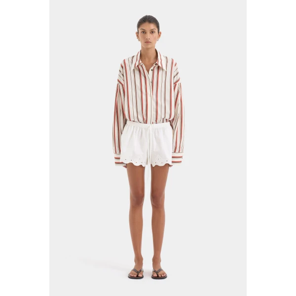 SIR the Label Alva Long Sleeve Shirt in Laila Stripe | Shirts | Luxury Shoes 