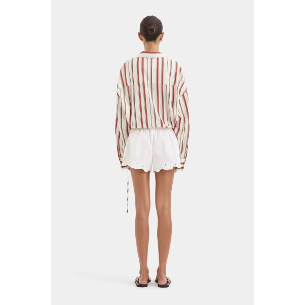 SIR the Label Alva Long Sleeve Shirt in Laila Stripe | Shirts | Luxury Shoes 