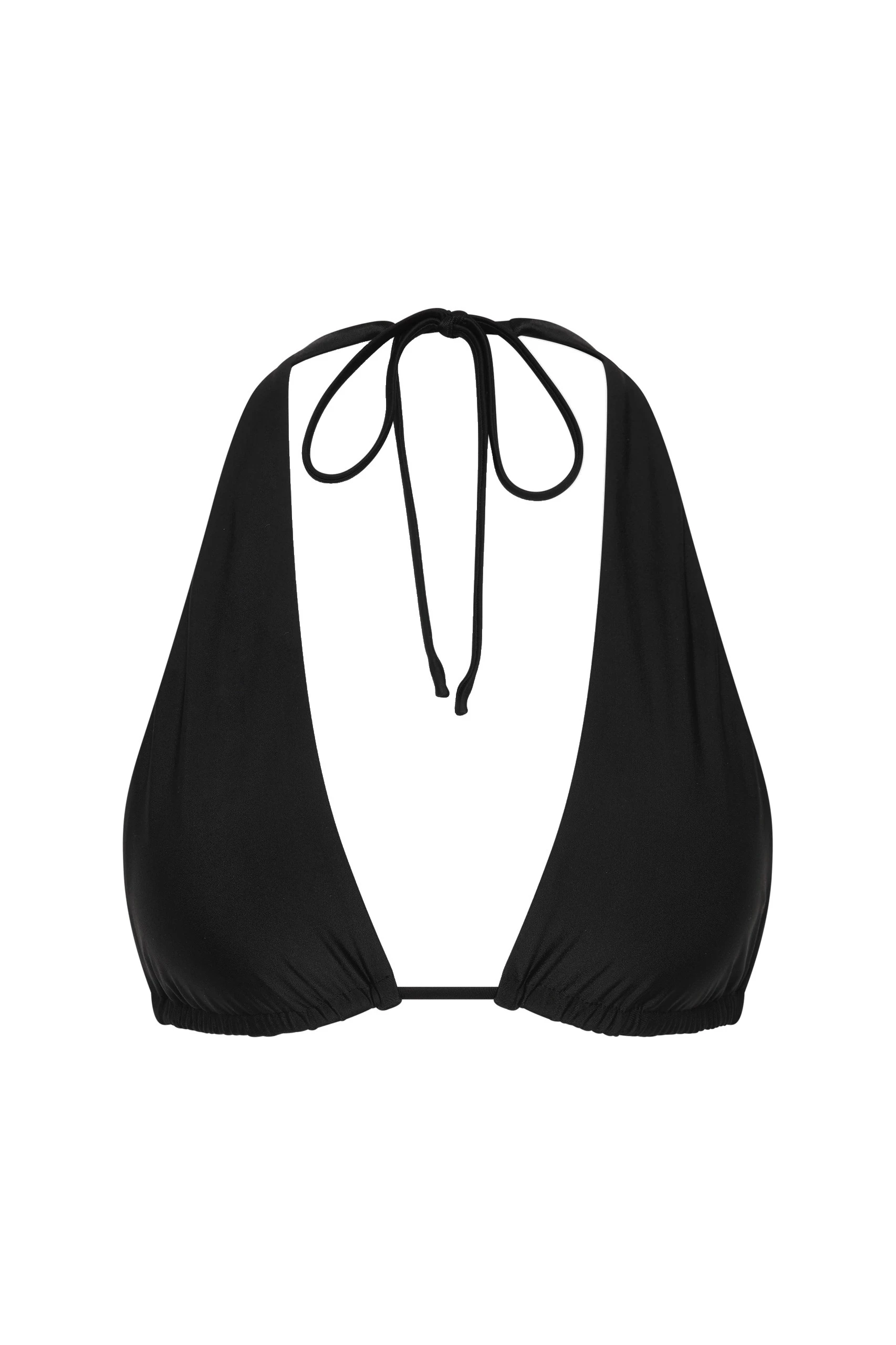 SIR the Label Amado Halter Triangle Top in Black SIR the Label Amado Halter Triangle Top in Black | Bikini | Luxury Shoes