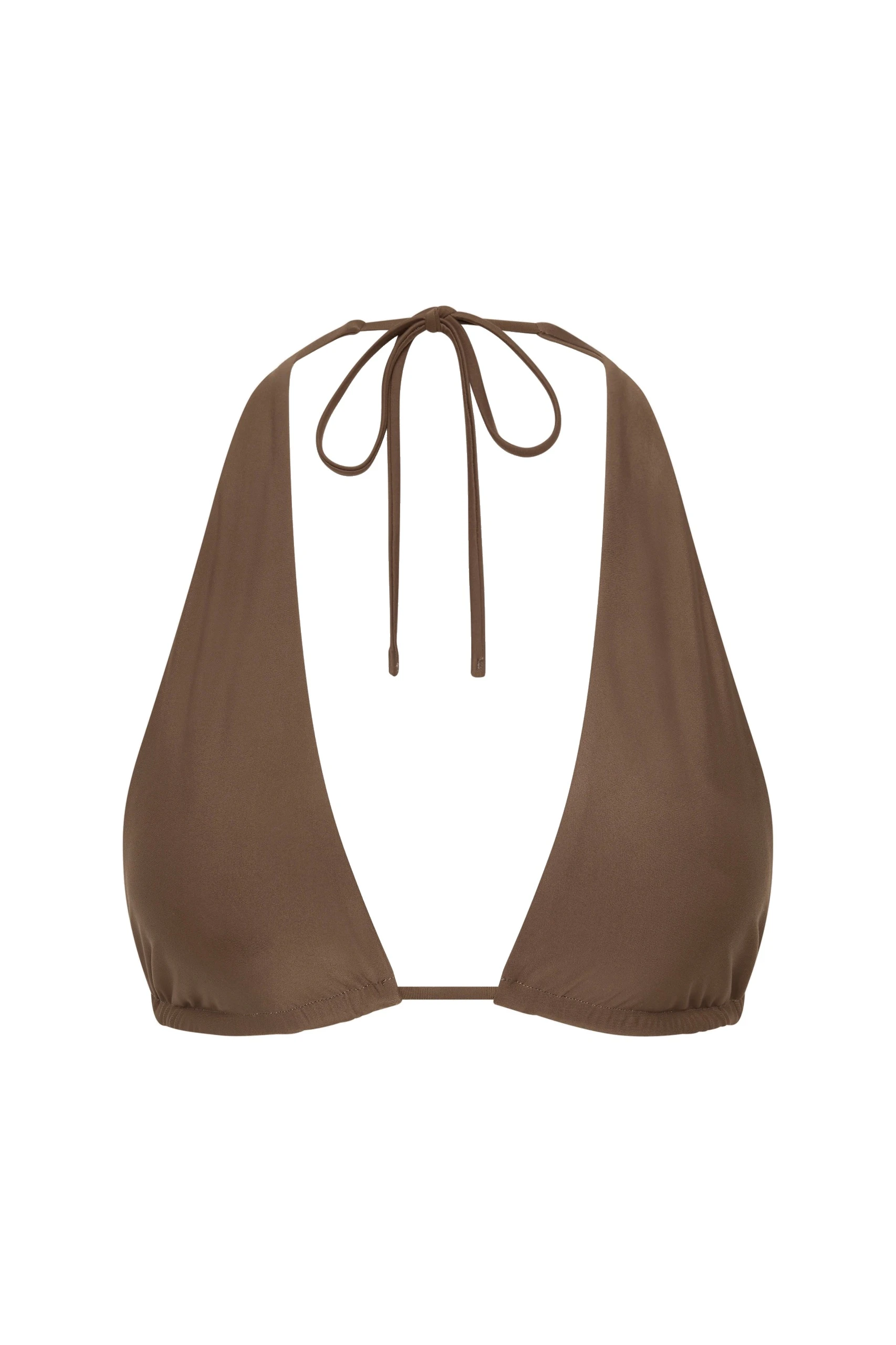 SIR the Label Amado Halter Triangle Top in Mocha SIR the Label Amado Halter Triangle Top in Mocha | Bikini | Luxury Shoes
