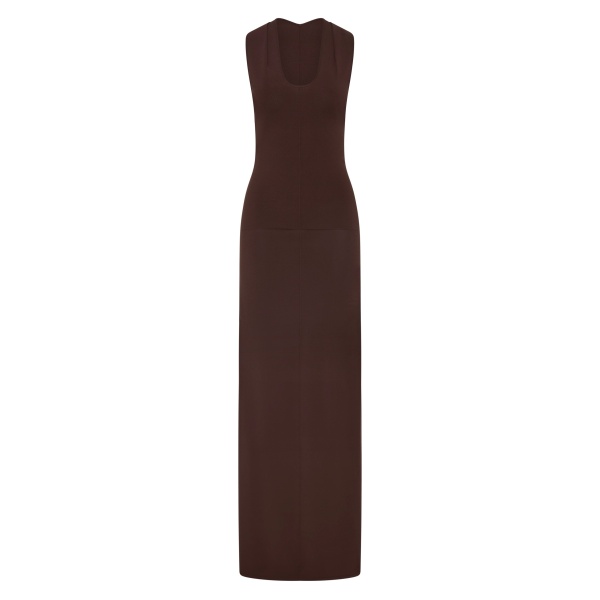 SIR the Label Apolline Maxi Dress in Dark Chocolate | Maxi Dresses | Luxury Shoes 