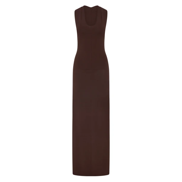 Apolline Maxi Dress in Dark Chocolate