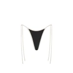 SIR the Label Ari Reversible Tie Brief in Black and Carob | Bikini | Luxury Shoes 