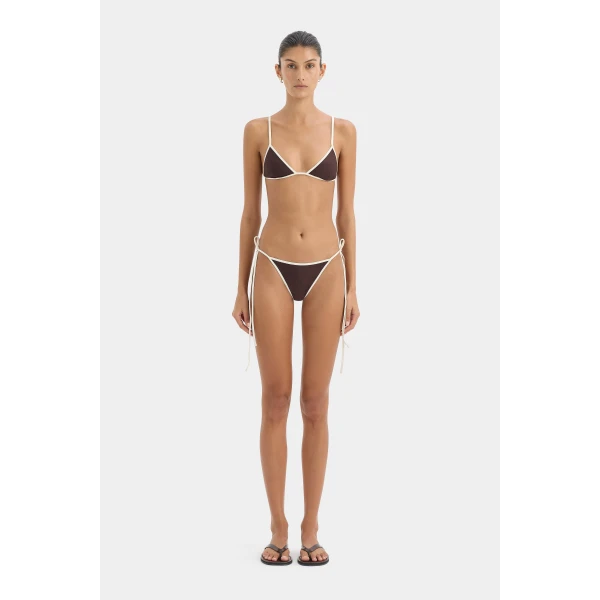 SIR the Label Ari Reversible Tie Brief in Black and Carob | Bikini | Luxury Shoes 
