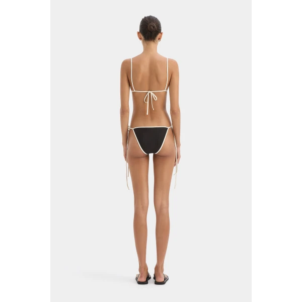 SIR the Label Ari Reversible Tie Brief in Black and Carob | Bikini | Luxury Shoes 