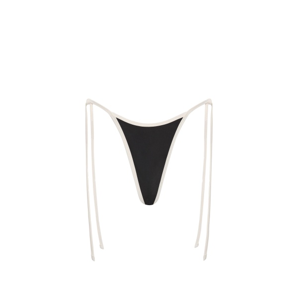 SIR the Label Ari Reversible Tie Brief in Black and Carob | Bikini | Luxury Shoes 