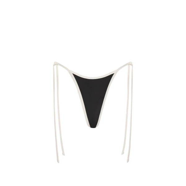 SIR the Label Ari Reversible Tie Brief in Black and Carob | Bikini | Luxury Shoes 